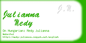 julianna medy business card